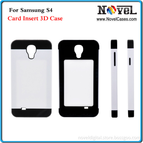 Card Insert 3D Sublimation Phone Case for Samsung S4
